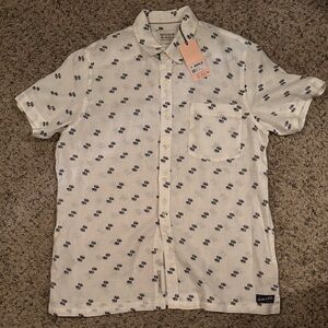 Scotch & Soda Men's White Patterned Button Down Shirt